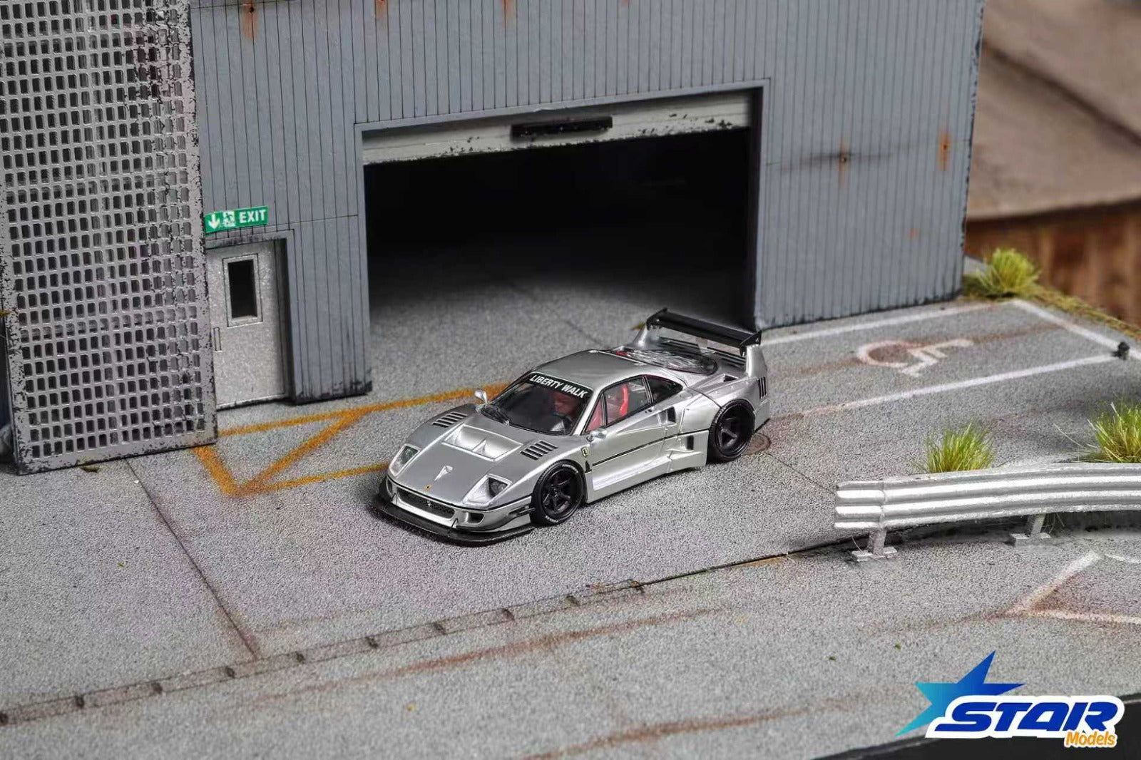 (Coming Soon) STAR MODEL 1:64 Supercar F40 LB-Works Wide-Body Modified Diecast Model - Silver