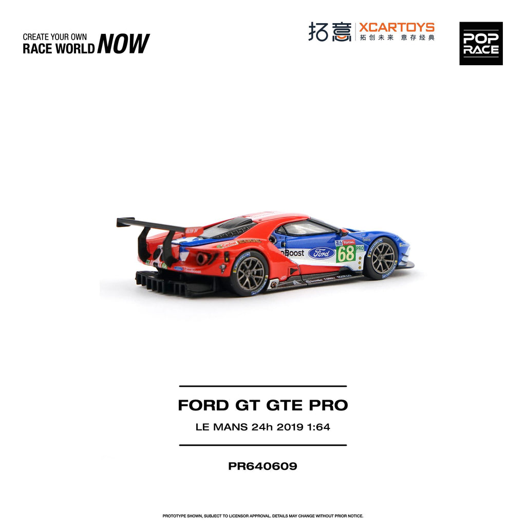 (Coming Soon) POPRACE x XCARTOYS 1/64 FORD GT GTE PRO - LE MANS 24H 2019