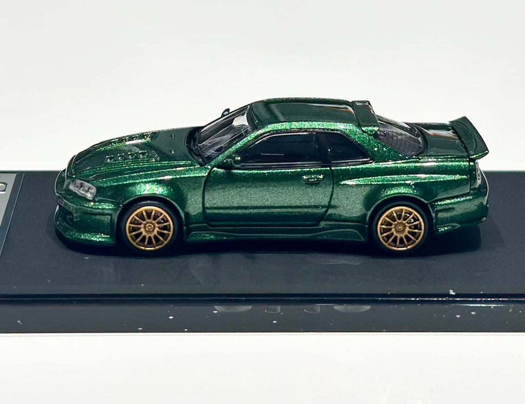 TIMEMICRO × PSC DESIGN  1/64 R34 "Smilodon" Dark Green Diecast Model