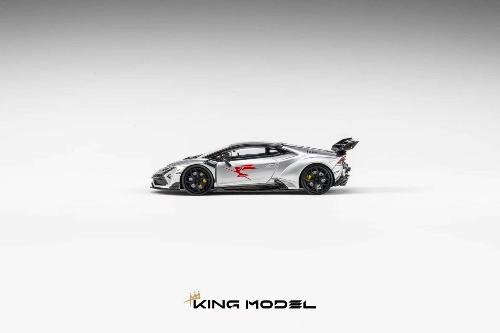 (Coming Soon) KINGMODEL 1/64 DarwinPRO Huracan LILITH Diecast model - Glossy Silver