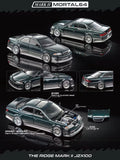 (Coming Soon) MORTALMODEL64 1:64 The Ridge Mark II JZX100 - Dark Green Metallic