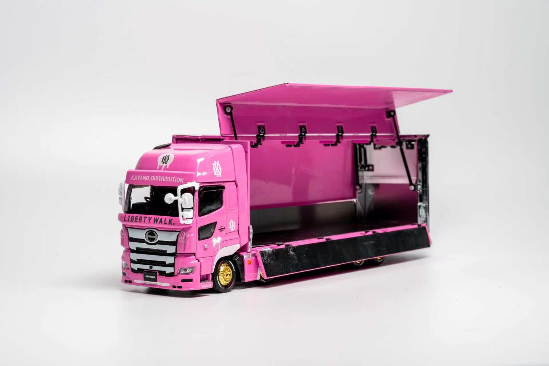 (Coming Soon) GCD 1/64 HINO 700 LB PINK - KAYANO DISTRIBUTION EDITION