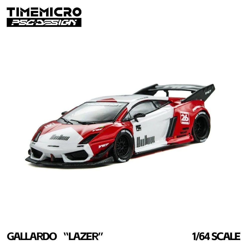 (Coming Soon) TIMEMICRO × PSC DESIGN 1:64 Gallardo "Lazer" - Marlboro Livery