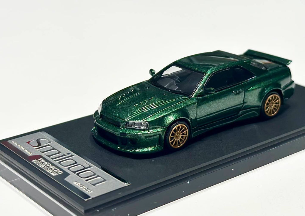 TIMEMICRO × PSC DESIGN  1/64 R34 "Smilodon" Dark Green Diecast Model