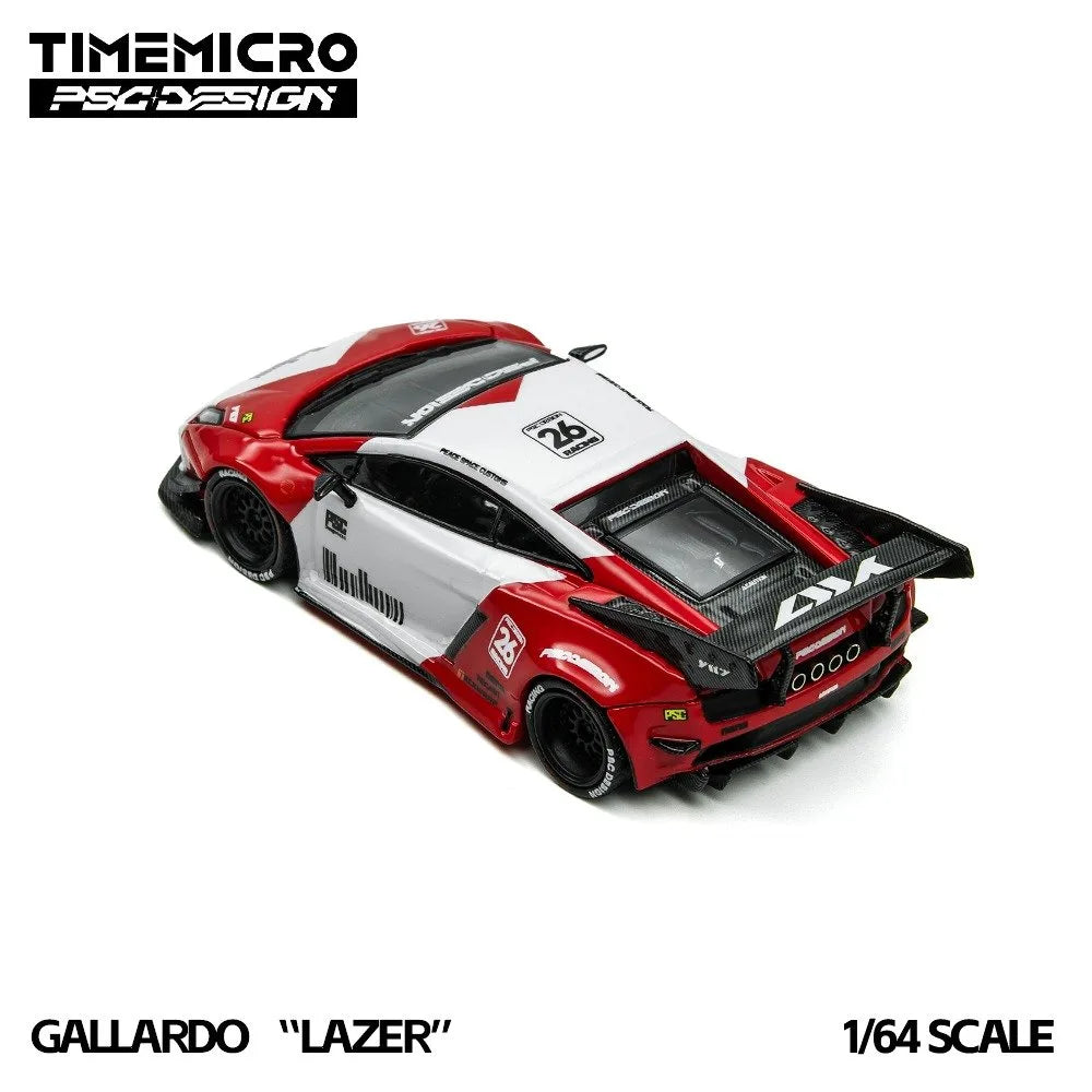 (Coming Soon) TIMEMICRO × PSC DESIGN 1:64 Gallardo "Lazer" - Marlboro Livery