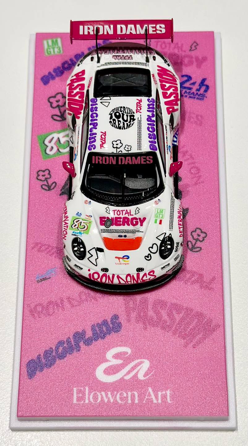 ELOWENART 1/64 Porchse 911 GT3 Iron Lady #85 Livery