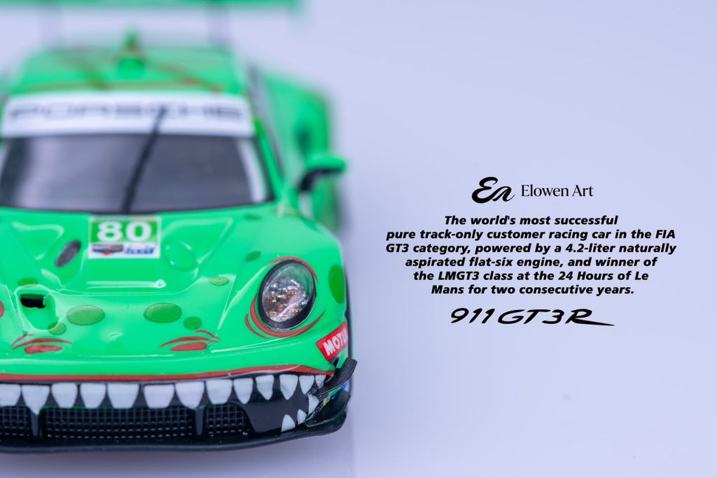 (Coming Soon) ELOWENART 1:64 Porsche 911 GT3 - Green Dragon