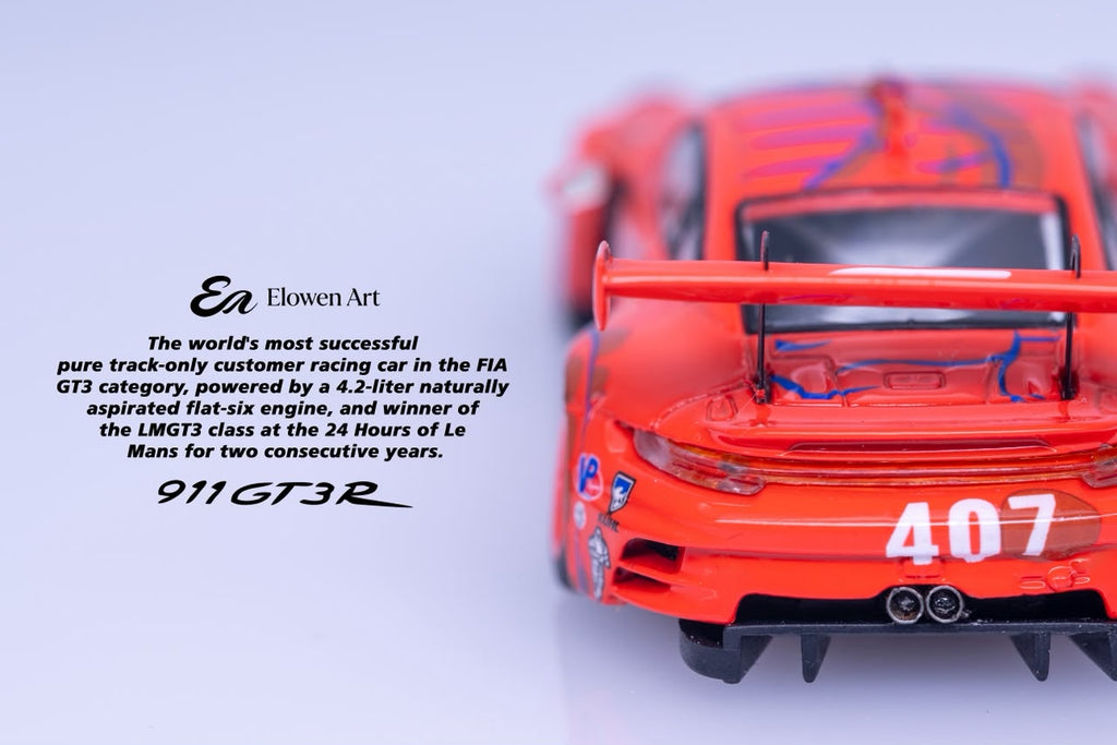 (Coming Soon) ELOWENART 1:64 Porsche 911 GT3 - Red Dragon