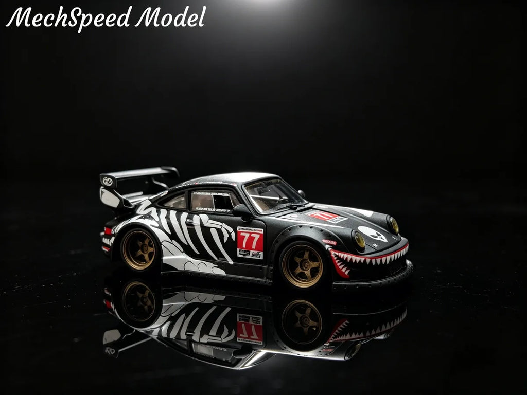 (Coming Soon) MECHSPEED 1:64 (RESIN) RWB 964 GT Wing Modified Version Resin Model - Bone Dragon