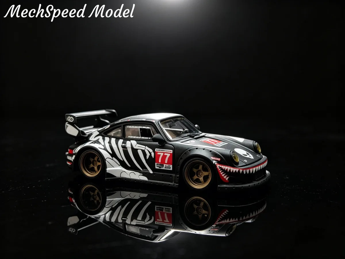 (Coming Soon) MECHSPEED 1:64 (RESIN) RWB 964 GT Wing Modified Version Resin Model - Bone Dragon