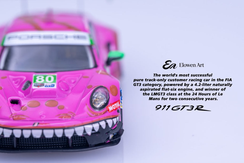 (Coming Soon) ELOWENART 1:64 Porsche 911 GT3 - Pink Dragon