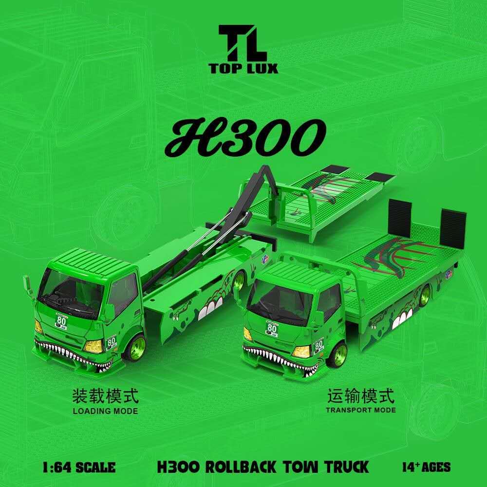 (Coming Soon) TOPLUX & STAR RACE 1:64 Rexy Livery Set – H300 #80 Trailer & Porsche 911 GT3 Rexy #80 Livery (BOTH MODELS SHOWN)