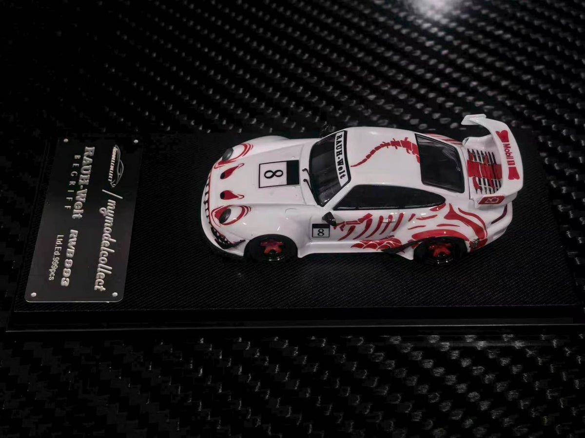 (Coming Soon) MYMODELCOLLECT 1:64 RWB993 High Wing - White, Red