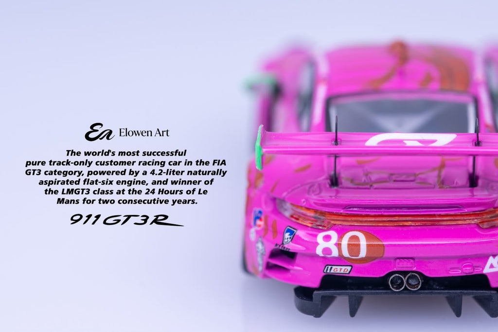 (Coming Soon) ELOWENART 1:64 Porsche 911 GT3 - Pink Dragon