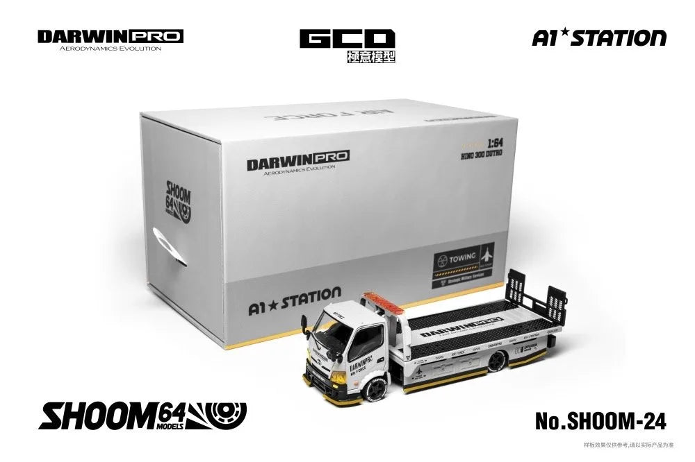 (Coming Soon) SHOOM64 1:64 HINO300 & DarwinPRO AIRFORCE GREY TRUCK (LHD)