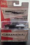IXOAMERICA 1:64 Scale 1957 Chevrolet One-Fifty Sedan - Onyx Black and India Ivory