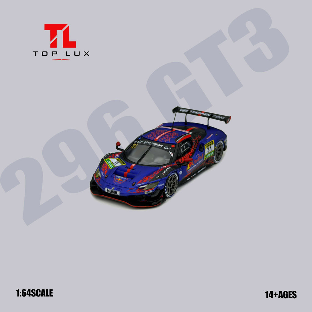(Coming Soon) TOPLUX 1/64 296GT3 Red Bull 31# Diecast model