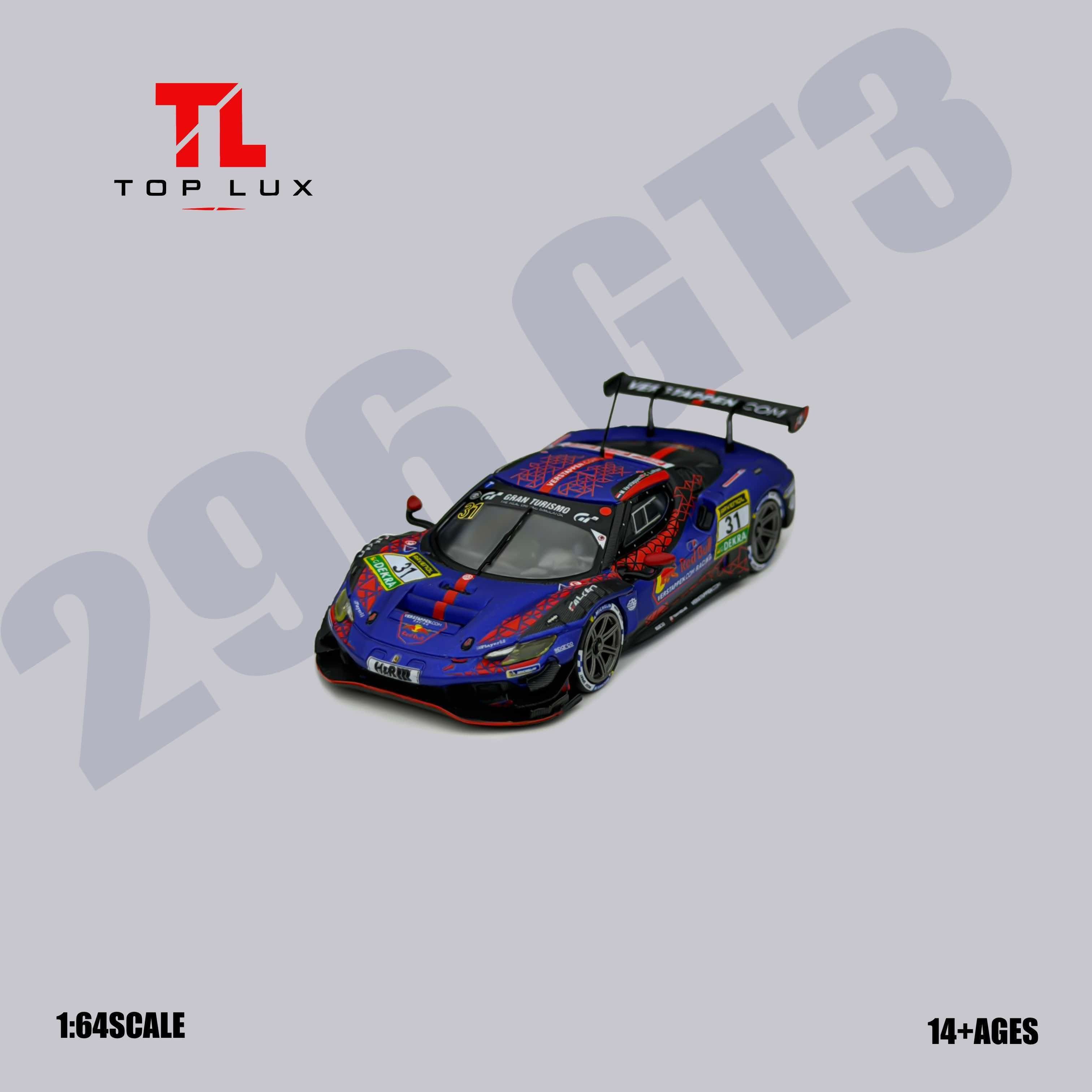 (Coming Soon) TOPLUX 1/64 296GT3 Red Bull 31# Diecast model