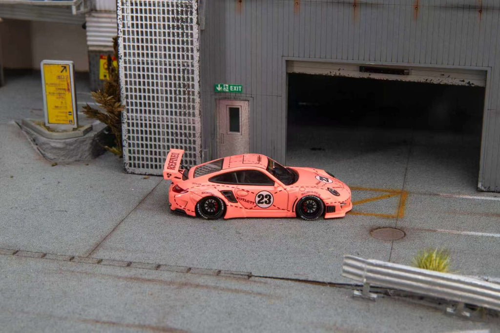 (Coming Soon) STARMODELS 1:64 997 Widebody Modified Version Diecast - Pink Pig
