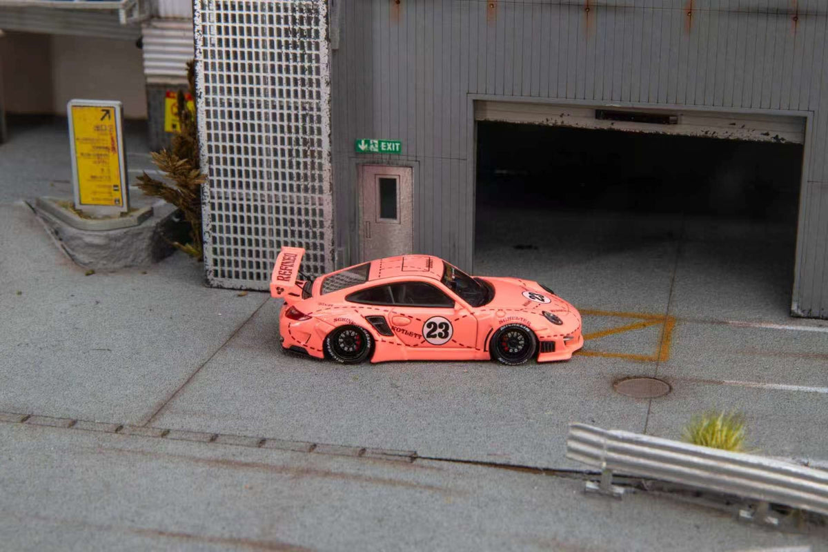(Coming Soon) STARMODELS 1:64 997 Widebody Modified Version Diecast - Pink Pig