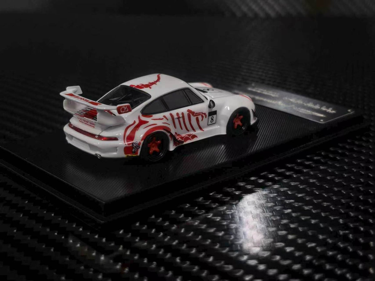 (Coming Soon) MYMODELCOLLECT 1:64 RWB993 High Wing - White, Red