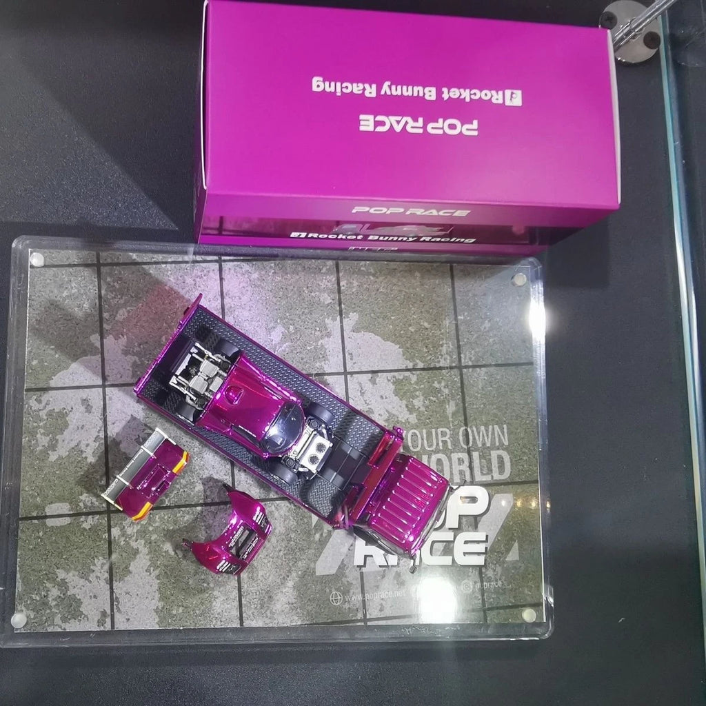 POPRACE XCARTOYS HEC Beijing 1/64 PANDEM Lotus Elise Fuso Truck Purple 2026 Expo Set