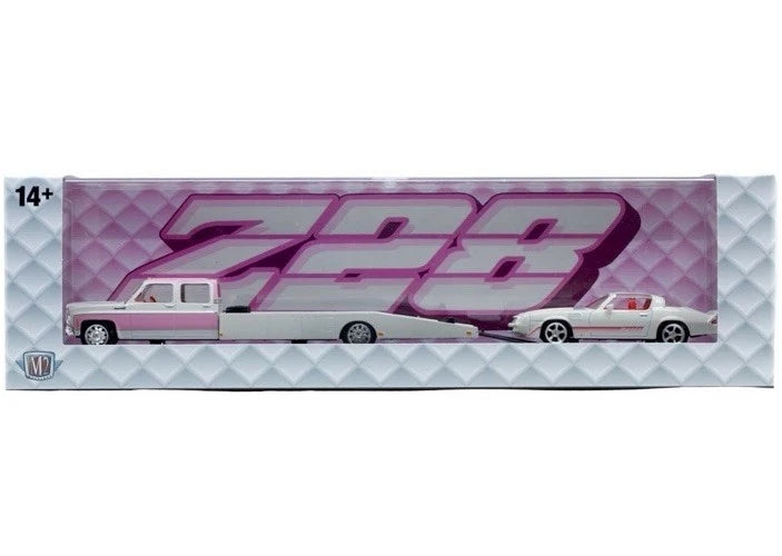 M2 MACHINES 1980 CHEVY RAMP SQUAREBODY LOWERED TRUCK & ‘80 CHEVY CAMARO Z28 R99