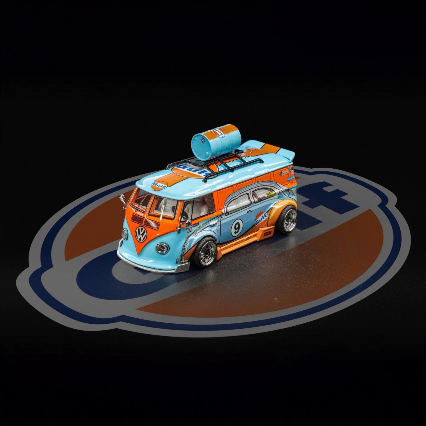 (Pre-Order) LIBERTY64 1:64 "Gulf" Volkswagen VW T1 Van Wide Body Low Alloy Car Model