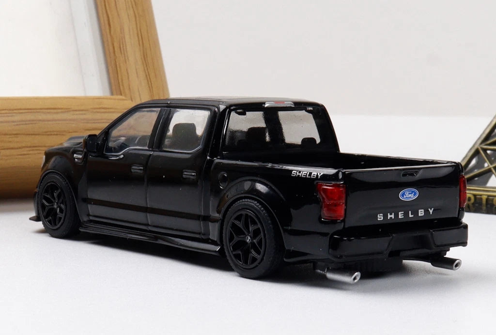 Funny Model 1/64 Ford F150 Super Snake Black Diecast Model Car