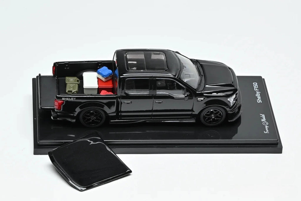 Funny Model 1/64 Ford F150 Super Snake Black Diecast Model Car