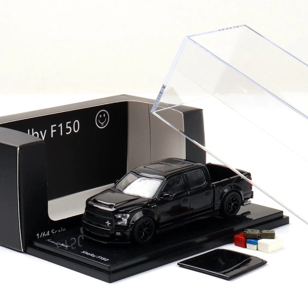 Funny Model 1/64 Ford F150 Super Snake Black Diecast Model Car