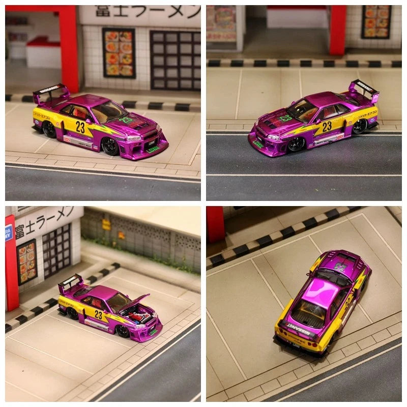 Street Weapon Skyline GT-R LBWK ER34 #23 Electroplated Purple