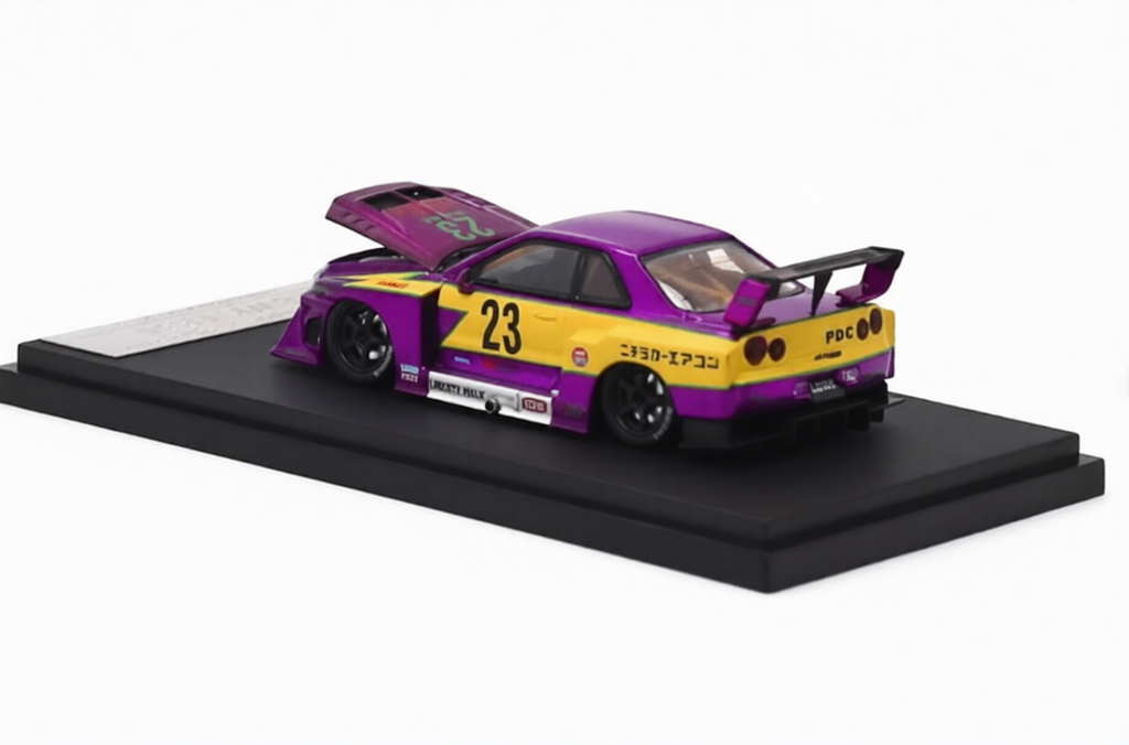 Street Weapon Skyline GT-R LBWK ER34 #23 Electroplated Purple