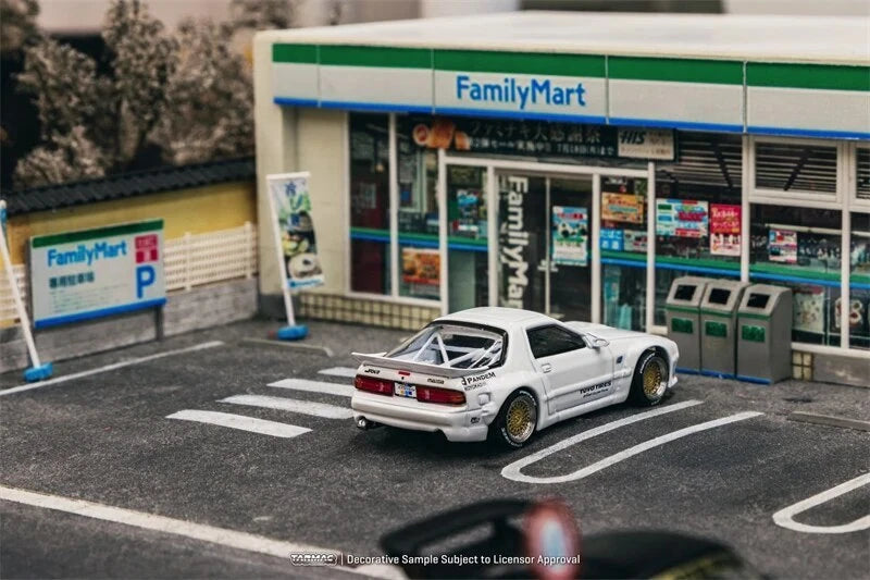 Tarmac Works x TOYOTIRES 1:64 Pandem RX-7 FC3S White