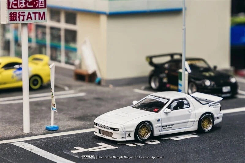 Tarmac Works x TOYOTIRES 1:64 Pandem RX-7 FC3S White