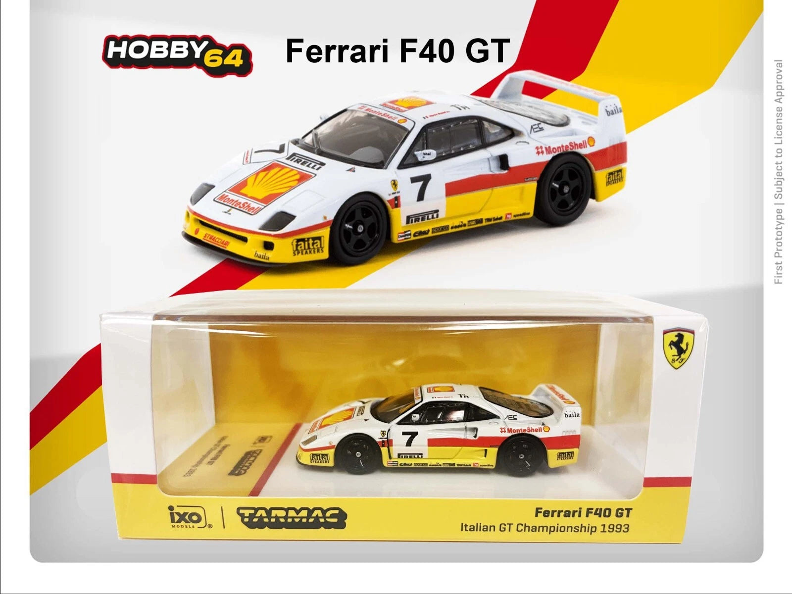 Tarmac Works 1:64 Ferrari F40 GT Italian GT championship 1993
