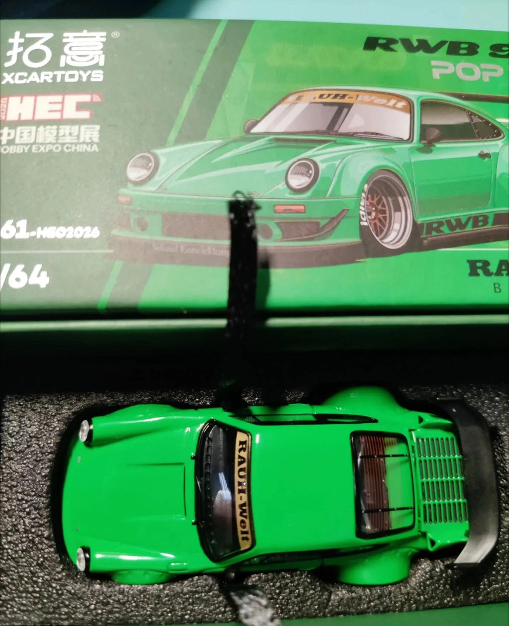POPRACE HEC Porsche 930 RWB 2026 Green *CHROME CHASE CHANCE*