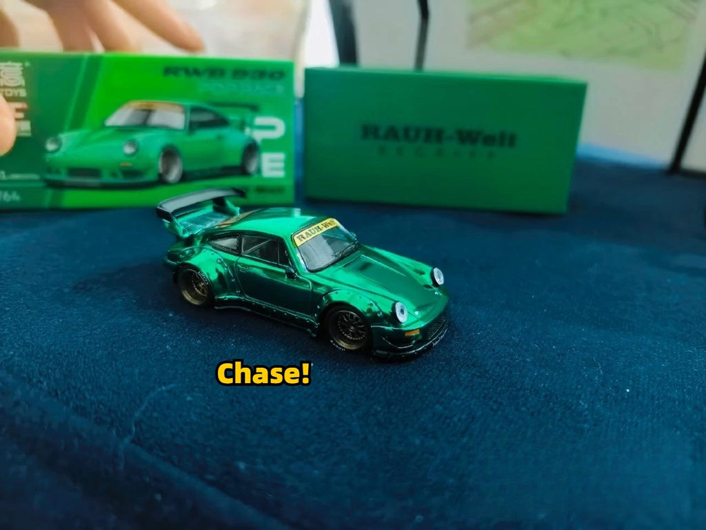POPRACE HEC Porsche 930 RWB 2026 Green *CHROME CHASE CHANCE*