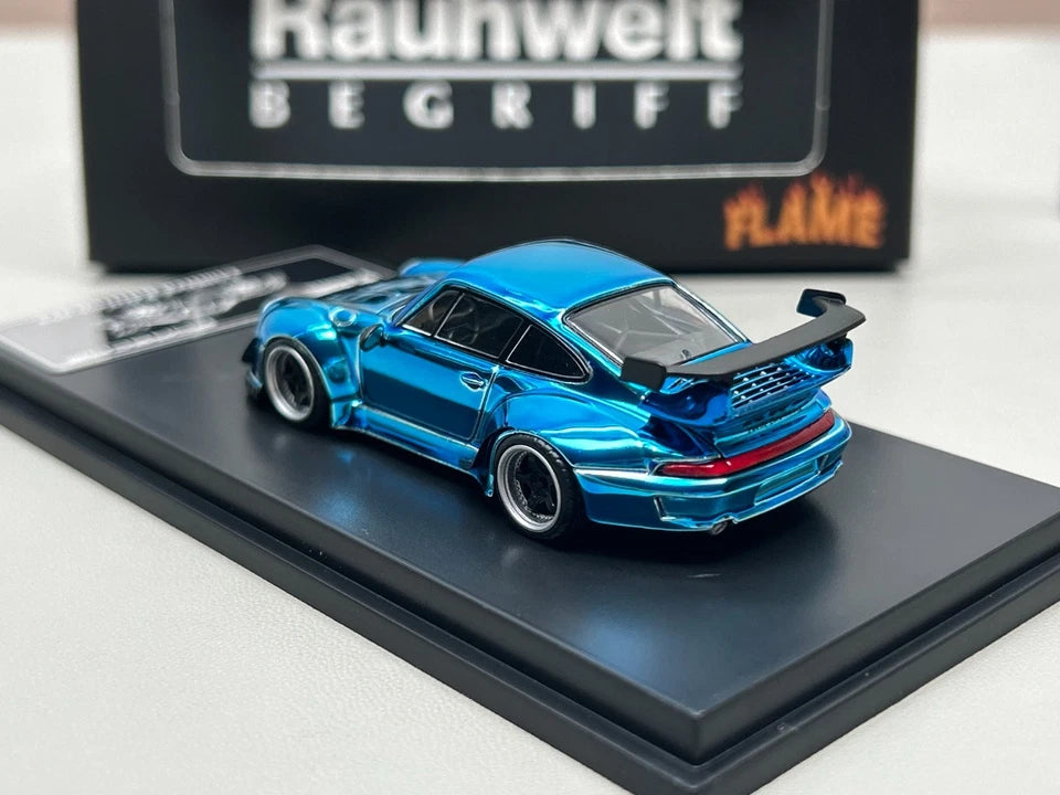 Flame 1:64 Porsche RWB 993 Blue Alloy