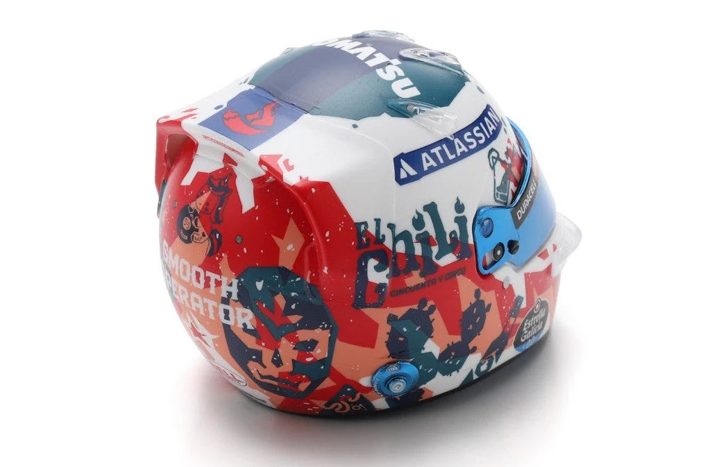 (Pre-Order) SPARK Williams Racing Helmet - Carlos Sainz - Mexican GP 2025 1:5