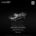POPRACE 1:64 Nissan Skyline R-33 GT-R Dark Chrome Special Edition Pop Race